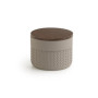 GEDY THEA CONTENITORE GRIGIO\NATURALE SCURO