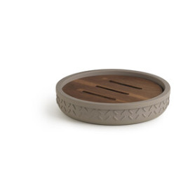 GEDY THEA PORTASAPONE GRIGIO\NATURALE SCURO