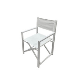 C SEDIA REGISTA IN ALLUMINIO ALU STAGE BIANCO