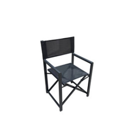 C SEDIA REGISTA IN ALLUMINIO ALU STAGE NERO