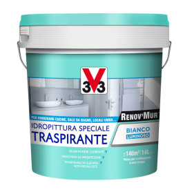 V33 RENOVMUR TRASPIRANTE BIANCO OPACO LT.4