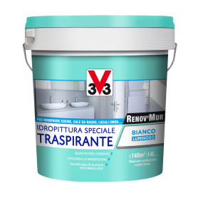 V33 RENOVMUR TRASPIRANTE BIANCO OPACO LT.14