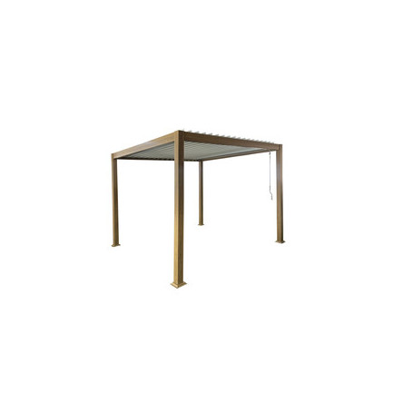 C PERGOLA BIOCLIMATICA 3X3 ALU STEEL EFFETTO LEGNO