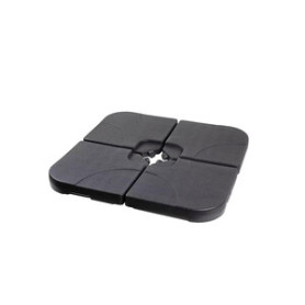 C SET 4 BASI P\OMBRELLONE CAPRI 25KG CADAUNO NERO
