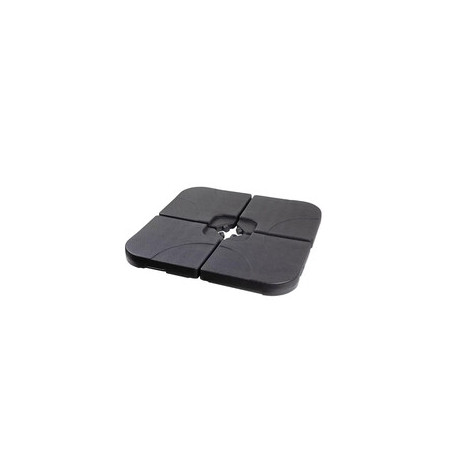 C SET 4 BASI P\OMBRELLONE CAPRI 25KG CADAUNO NERO