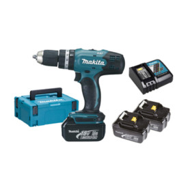 MAKITA TRAPANO C\PERCUSSIONE DHP453RF3J 18V LXT