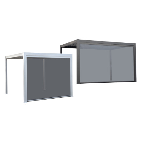TENDA A RULLO  ZEN  PER PERGOLA BIOCLIMATICA  QUIETE  mt 4 - bianco