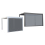 TENDA A RULLO  ZEN  PER PERGOLA BIOCLIMATICA  QUIETE  mt 4 - antracite