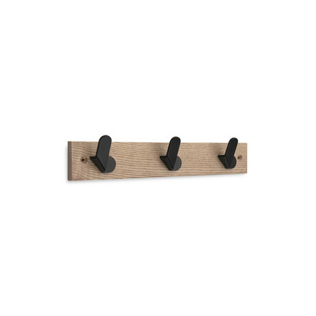 APPENDIABITI IN LEGNO  INOFIX 3 POSTI NERO