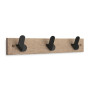 APPENDIABITI IN LEGNO  INOFIX 3 POSTI NERO