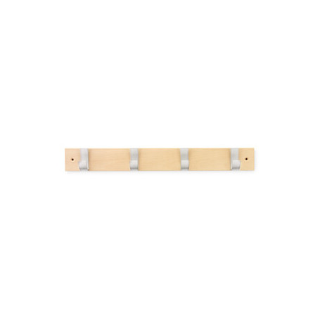 APPENDIABITI IN LEGNO INOFIX  4 POSTI CROMO