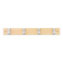 APPENDIABITI IN LEGNO INOFIX  4 POSTI CROMO