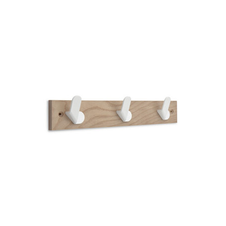 APPENDIABITI IN LEGNO INOFIX 3 POSTI BIANCO