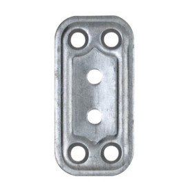 C PIASTRA DIRITTA ACCIAIO ZINCATO 30X60 MM