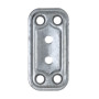 C PIASTRA DIRITTA ACCIAIO ZINCATO 30X60 MM