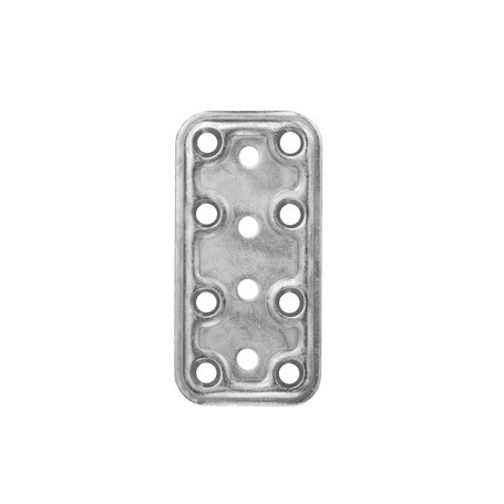 C PIASTRA DIRITTA ACCIAIO ZINCATO 40X120 MM