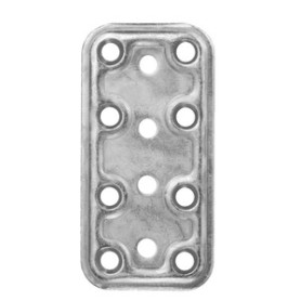 C PIASTRA DIRITTA ACCIAIO ZINCATO 40X160 MM