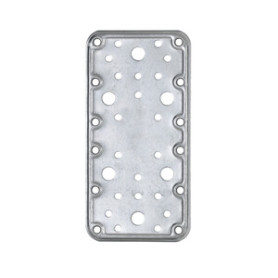 C PIASTRA DIRITTA ACCIAIO ZINCATO 90X180 MM