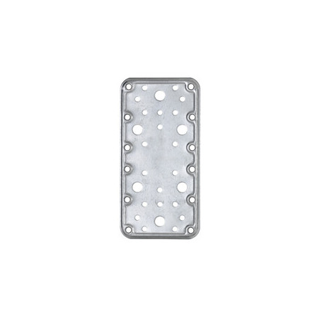 C PIASTRA DIRITTA ACCIAIO ZINCATO 90X180 MM