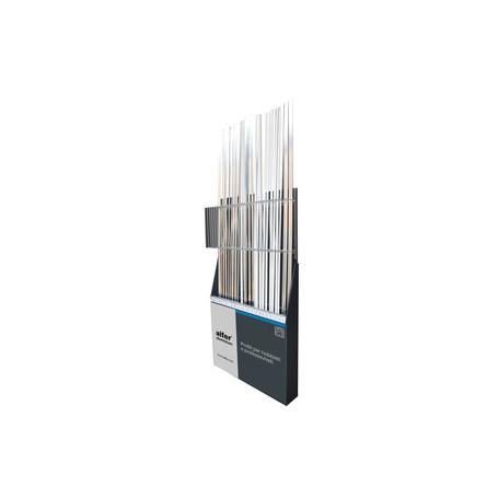 ESPOSITORE PROFILI ALLUMINIO 210 PZ ARGENTO