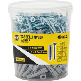 C BARATTOLO 300 TASSELLI NYLON CLX PLUS-S 6X30 C\V