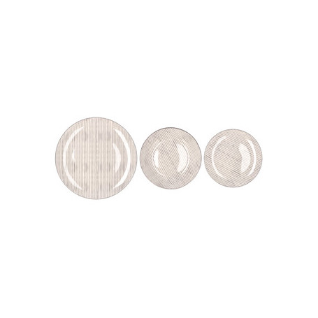 SERVIZIO PIATTI REECE 18PZ GRIGIO