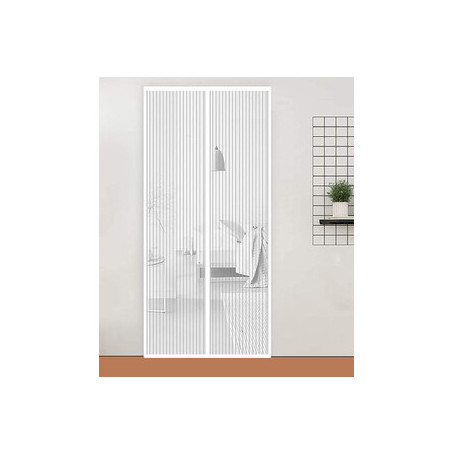 ZANZARIERA MAGNETICA P\PORTA 140X240CM BIANCO