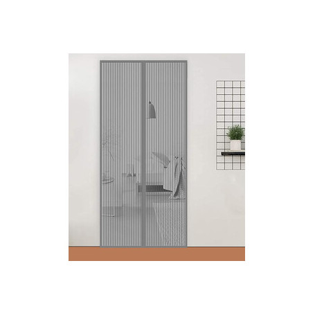 ZANZARIERA MAGNETICA P\PORTA 140X240CM GRIGIO