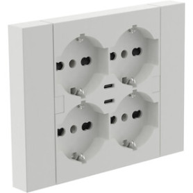 MULTIPRESA INCASSO QUADRA 4 P BIP.SCH + 2 USBC BCA