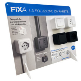 ESPOSITORE DISPLAY CASSETTA FIXA ORIZZ 43X36CM