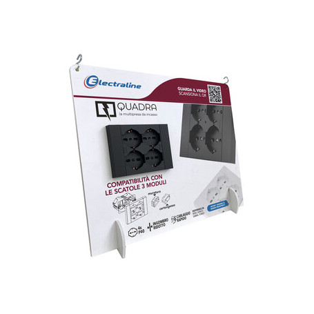ESPOSITORE DISPLAY MULTIPR QUADRA ORIZZONT 43X36CM