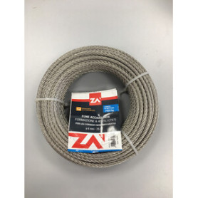FUNE ACCIAIO INOX 49F D 4 MM CF 25 M
