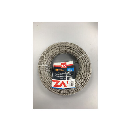 FUNE ACCIAIO INOX 49F D 8 MM CF 25 M