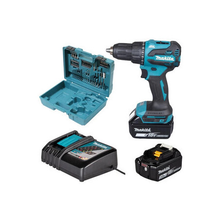 MAKITA TRAPANO C\PERC DHP490RFX3 18V LXT BRUSH + 74 ACC