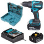 MAKITA TRAPANO C\PERC DHP490RFX3 18V LXT BRUSH + 74 ACC