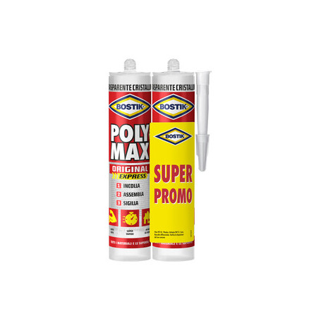 BOSTIK POLYMAX ORIGINAL 300 G CRISTAL CART BIPACK