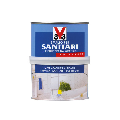 V33 SMALTO P\SANITARI BICOMPON. BIANCO 0