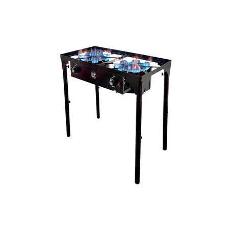 FORNELLO A GAS 2 BRUCIAT POWER TOP 2 80X40XH78CM
