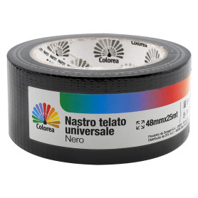 NASTRO TELATO UNIVERSALE mm. 48 x 25 mt - nero