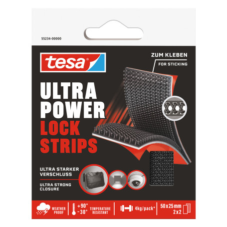 NASTRO ADESIVO  ULTRA POWER LOCK  mm 25 x 5 cm - confezione da 2 strips