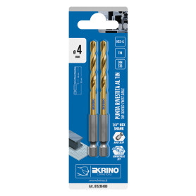 PUNTA RETTIFICATA RIVESTITA AL TITANIO  diametro  4 x L.92 mm - cf. da 2 pezzi