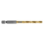 PUNTA RETTIFICATA RIVESTITA AL TITANIO  diametro  10 x L.133 mm - cf. da 1 pezzo