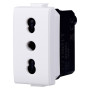 PRESA BIVALENTE serie  SOLAR  - mod. 2+T 16A