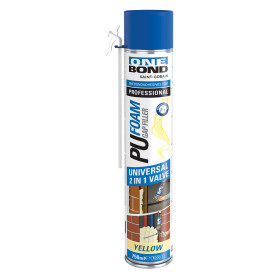 SCHIUMA POLIURETANICA  PU FOAM UNIVERSAL 2 IN 1  ml 750 - manuale / pistola