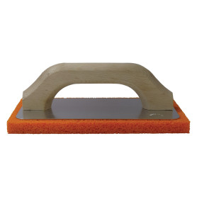 FRATTONE IN GOMMA SPUGNA cm 14 x 22 - gomma arancio (dens. media)
