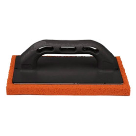 FRATTONE IN GOMMA SPUGNA cm 14 x 22 - gomma arancione (dens. media)