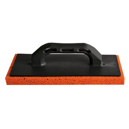 FRATTONE IN GOMMA SPUGNA cm 14 x 28 - gomma arancione (dens. media)