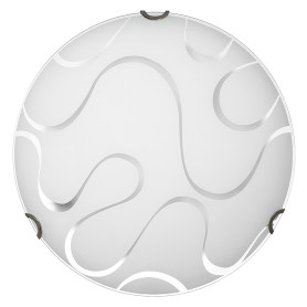 PLAFONIERA CON DECORAZIONE  ONDA   diametro  30 cm