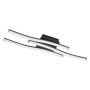 PLAFONIERA LED SERIE  TRATTI  15W - 1950LM - col. nero