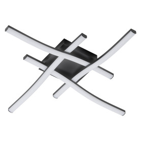PLAFONIERA LED SERIE  TRATTI  20W - 2700LM - col. nero